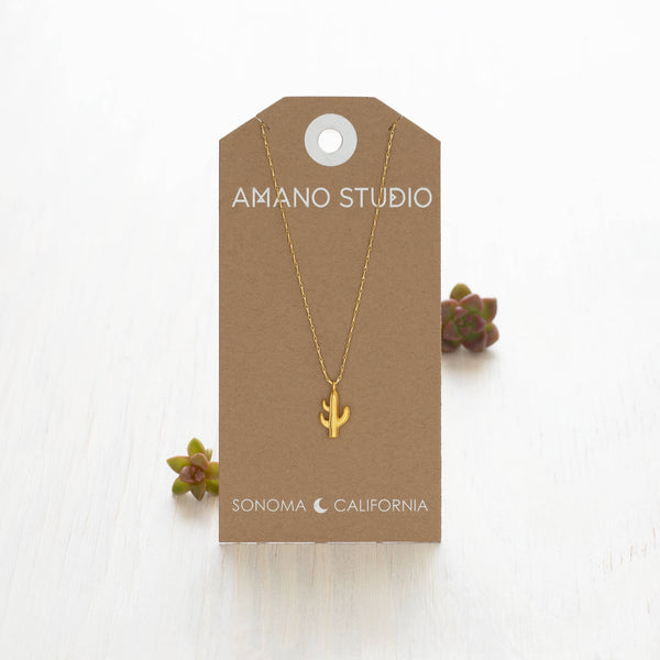 Saguaro Cactus necklace